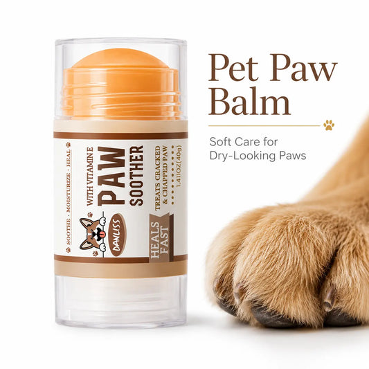 Dog Paw Balm for Dry Paws, 1.41 Oz Pet Moisturizer Stick Dogs & Cats, Lick-Safe Nose with Aloe Vera, Beeswax, Coconut Oil, Shea Butter Vitamin E, Easy Apply Care Walks and Daily Grooming Nail File Scratch Pad